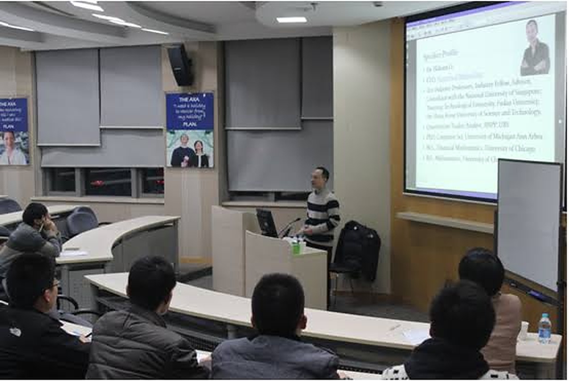 Prof. Haksun Li lecturing at Peking University